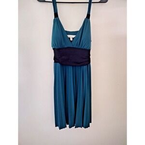 Speekless Belted Womens Dress Green And Black Size L